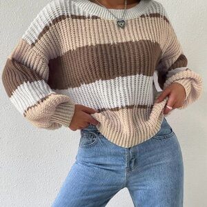 Striped Knit Sweater